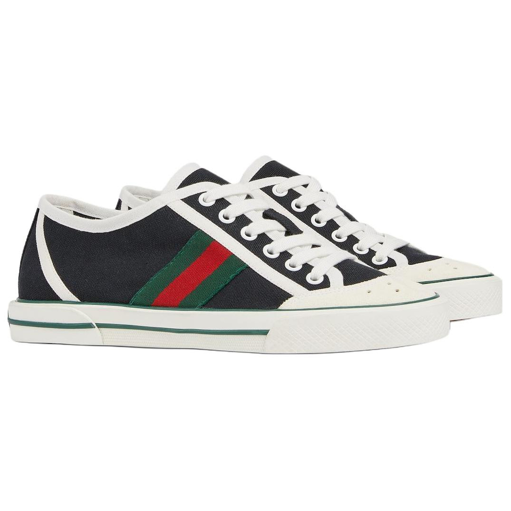 GUCCI Tennis 1977 Canvas Shoes Women"s Low top Black