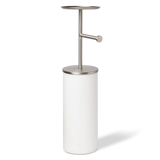 Держатель-органайзер для туалетной бумаги portaloo, 64 см, белый-никель