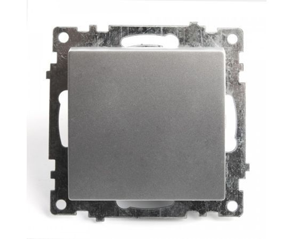 Выключатель 1-клавишный (механизм) 250В, 10А, серия Катрин, серебро, GLS10-7103-03 (РАМКА ПРИОБРЕТАЕТСЯ ОТДЕЛЬНО), STEKKER 39575