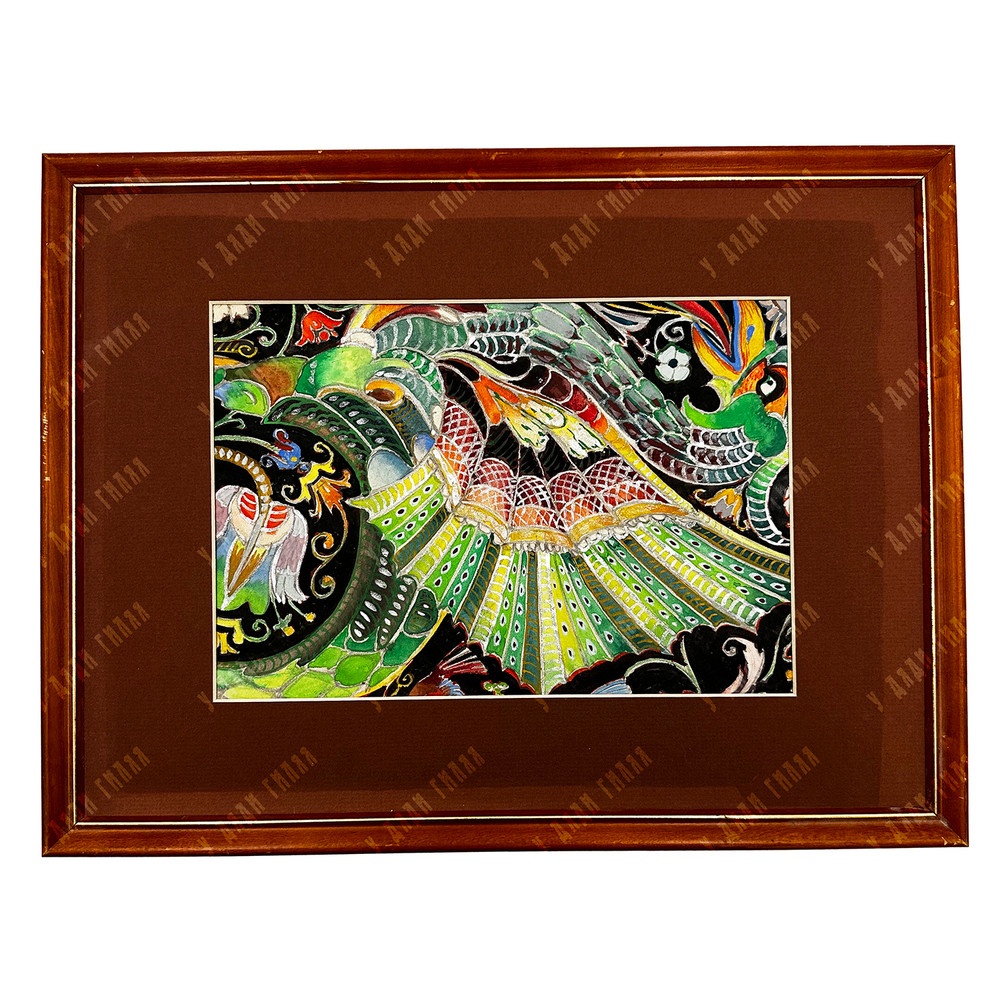 Оленёв В. М. (1899–1970). Дракон. Бумага, смешанная техника. СССР, 1940–1950-е гг.