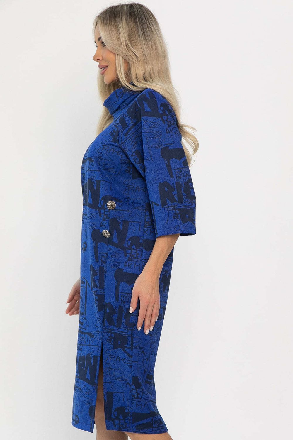 Платье трикотажное Конфетти (синее) П14294-18М LT Collection