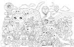 A Million Kittens. Coloring Book