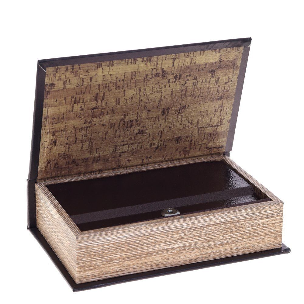 GAEM Шкатулка-книга с замком, L18 W7 H27 см