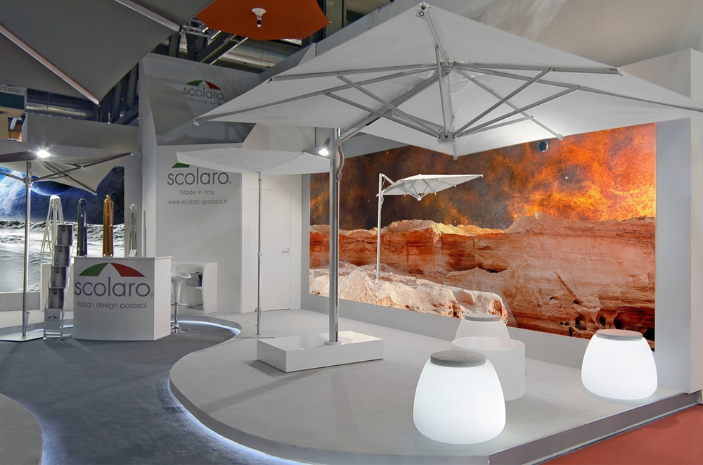 Зонт профессиональный Astro Titanium, титан, слоновая кость, 2900х2900