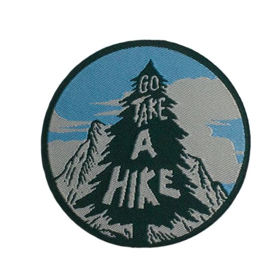 Термонаклейка на рюкзак и на одежду. Go take a hike