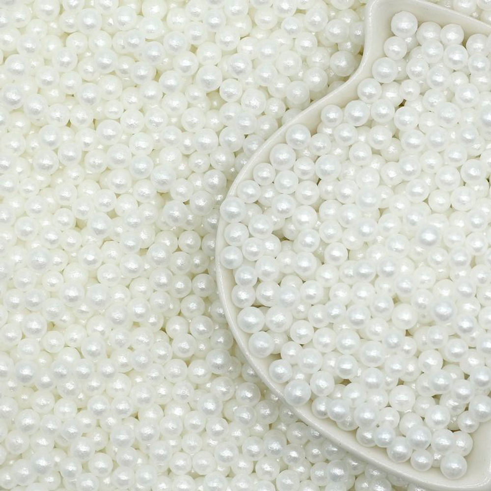 Посыпка кондитерская "Жемчуг золотой 4мм" 50г