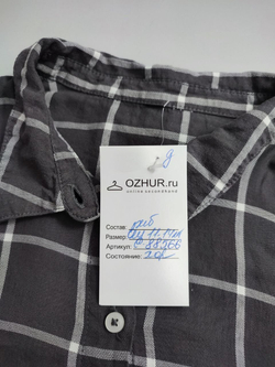 Рубашка в клетку на 11-14 лет