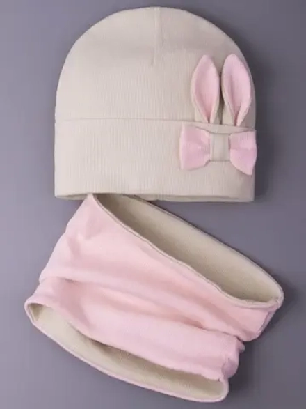 Шапка и снуд для малышей на осень