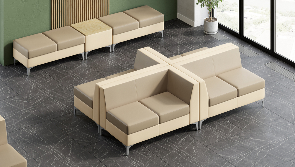 Пуф трехместный МАРКУС