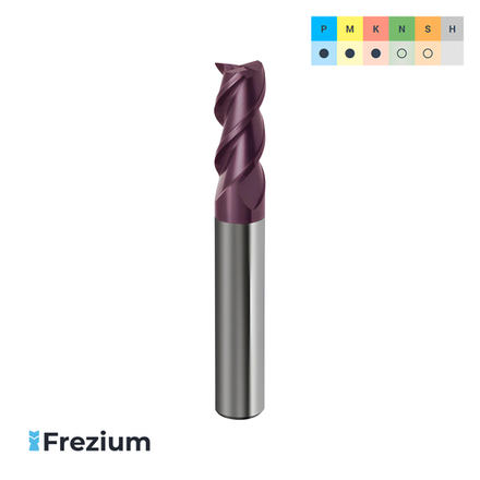 Концевая твердосплавная фреза по металлу "Guhring" (12x12x31x83 Z3; 5506)