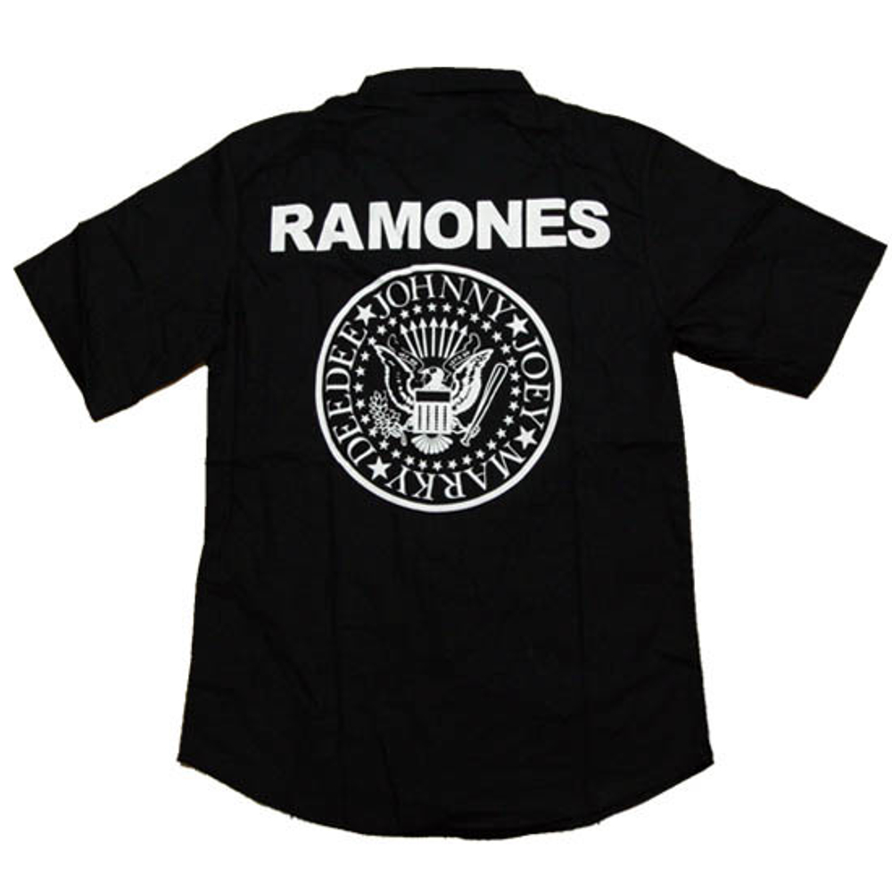 Рубашка Ramones лого+длин.молния