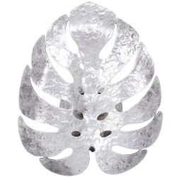 Бра настенный светильник Monstera Deliciosa (Монстера) Античное серебро