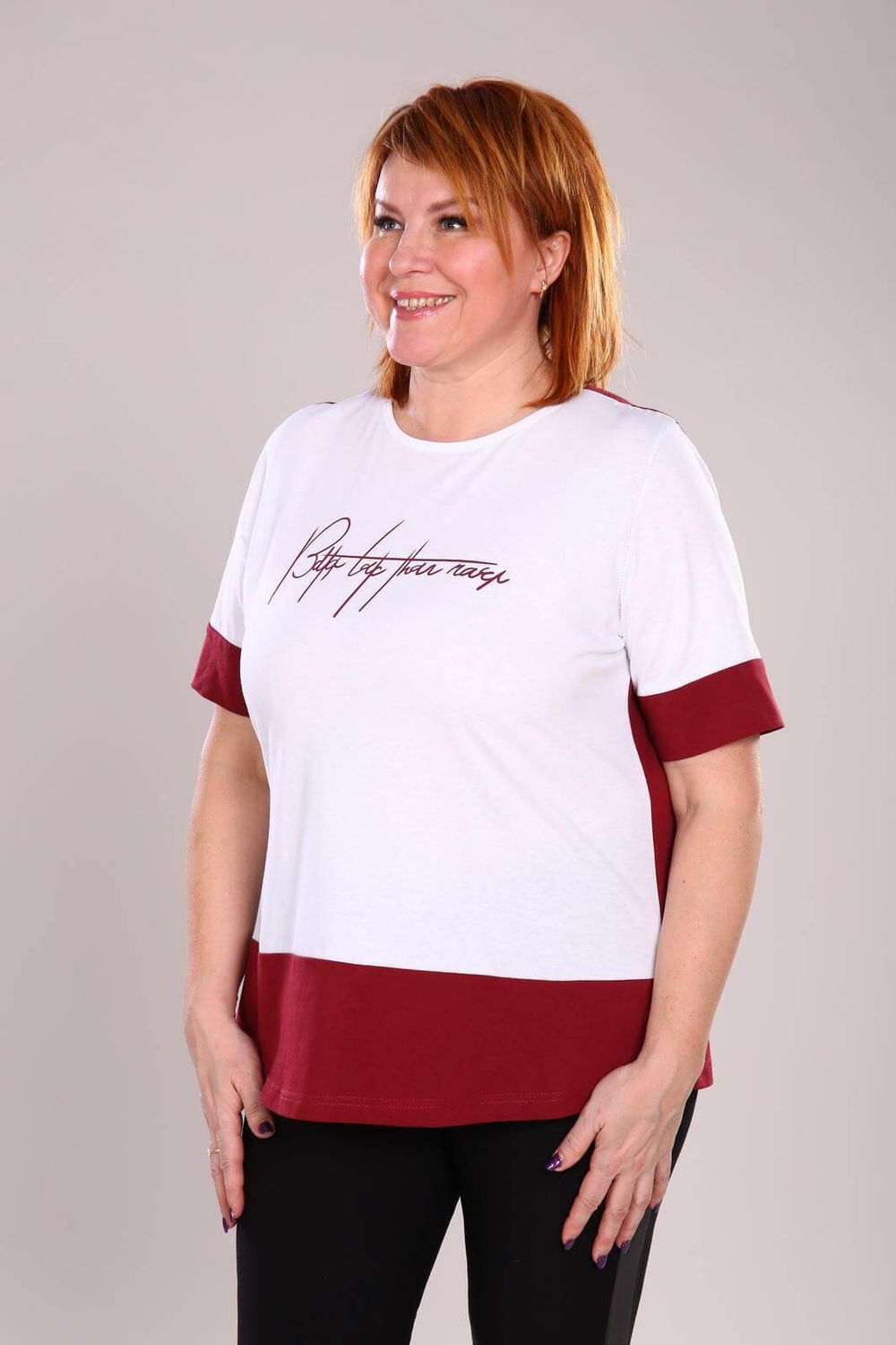 Тедита - футболка бордовый Iv-capriz