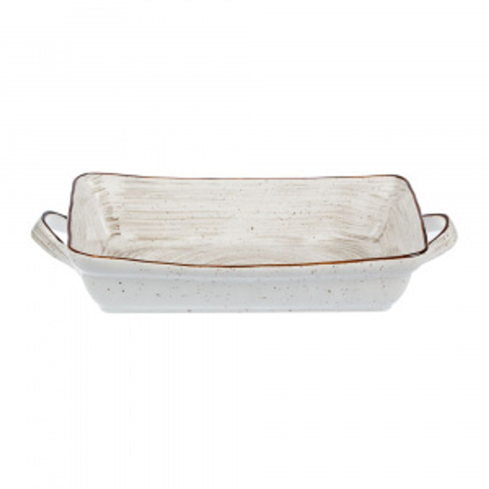Блюдо c ручками White Fusion 2 л, 19*30 см P.L. Proff Cuisine