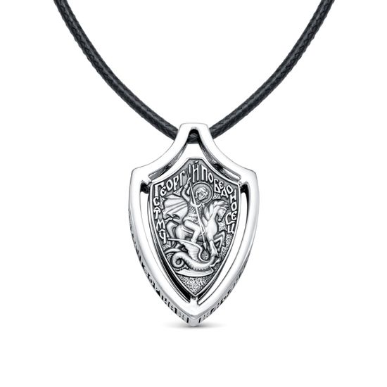 Подвес Георгий Победоносец с гайтаном