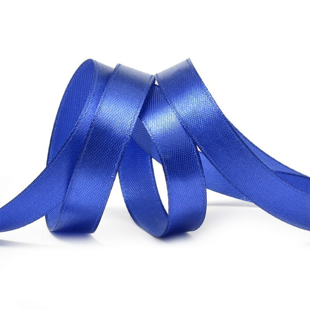 Лента атласная 12 мм синяя