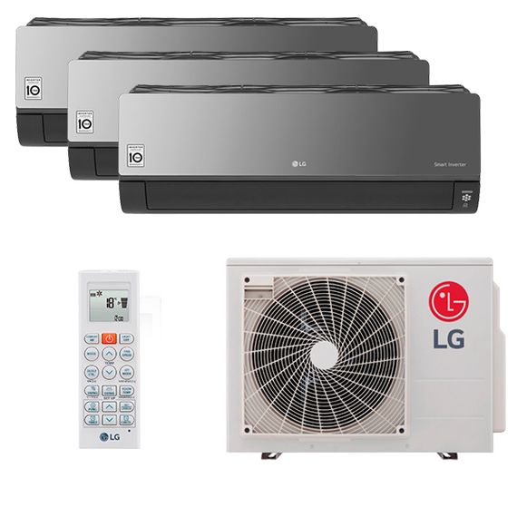 Мультисплит система на 3 комнаты LG AC09BK.NSJR x 3 / MU3R19.U23
