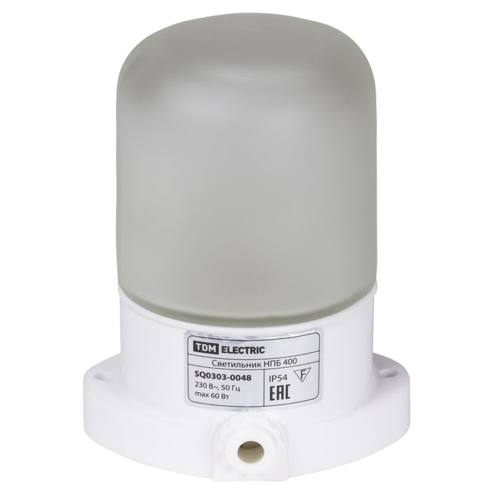 Светильник настенно-потолочный для сауны TDM НПБ400 IP54 60Вт
