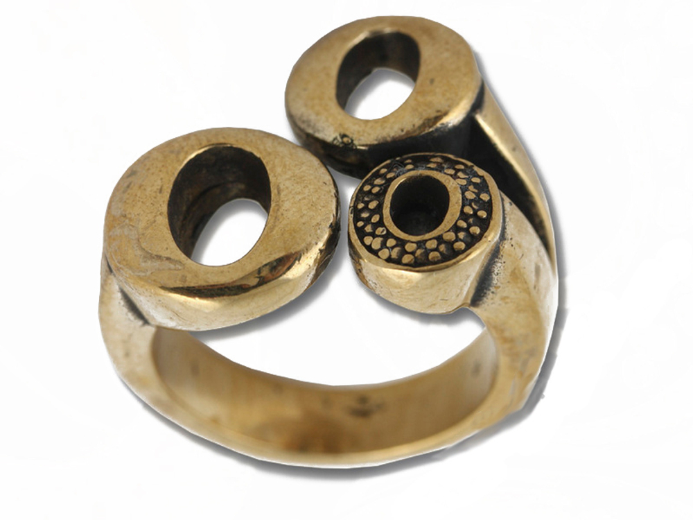 Историческое кольцо "Три 0" 16,5 мм RH00236