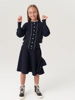 Кардиган школьный для девочки AT585 синий