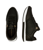 Кожаные кроссовки elevated essent runner monogram Tommy Hilfiger - черный(FW0FW08285)