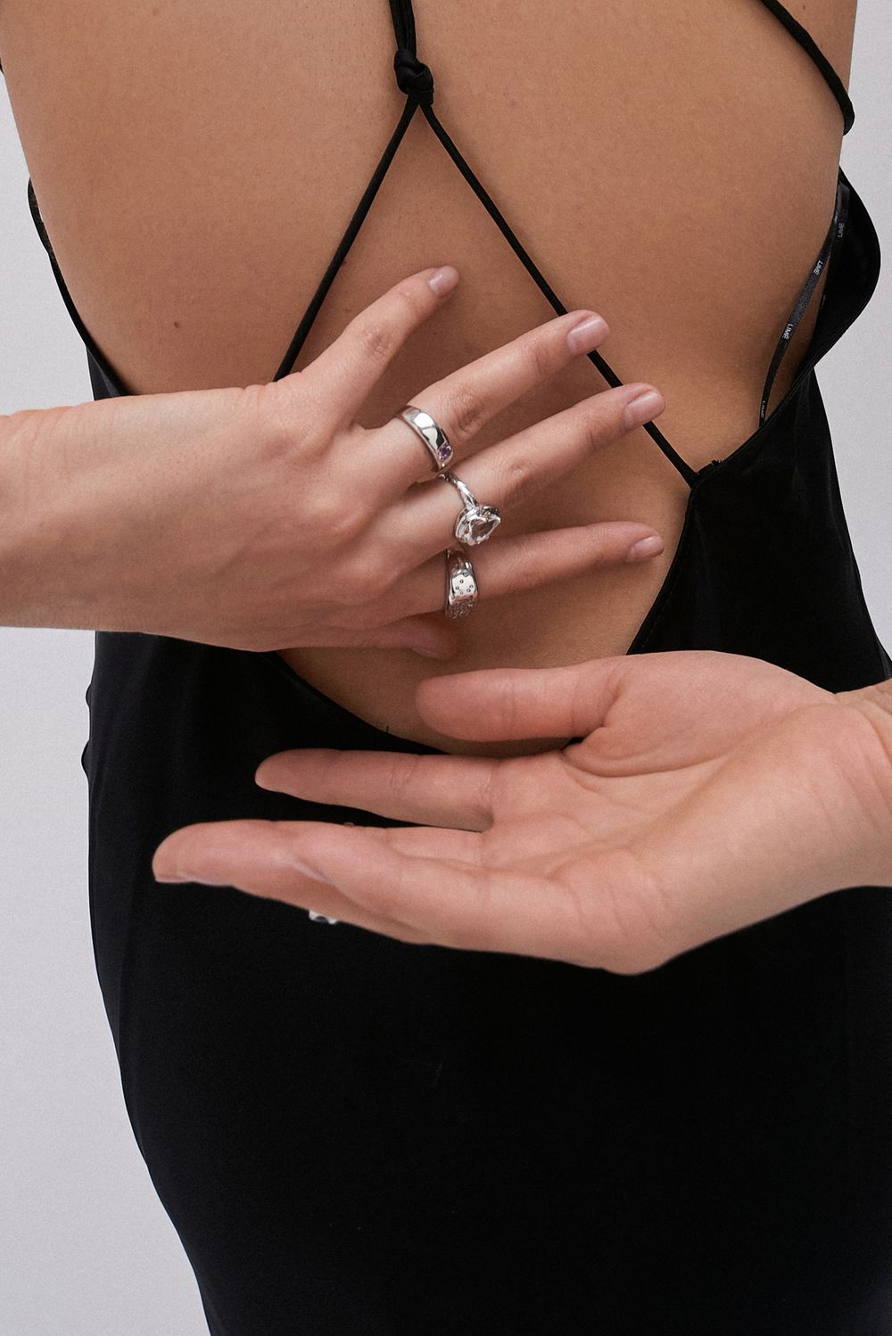 Кольцо 7 Crystals с топазом и аметистом