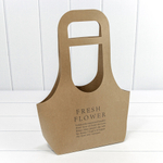 Пакет подарочный 22х40х10см Ваза для цветов "Fresh Flower" (Крафт)