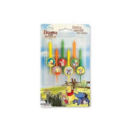 Свечи для торта Disney Винни и друзья,6ш