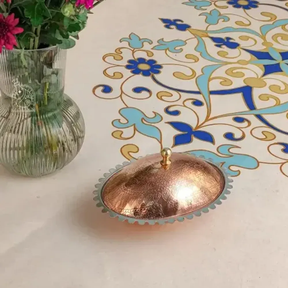 Медная масленка с крышкой Exirmes 30220368 Иран