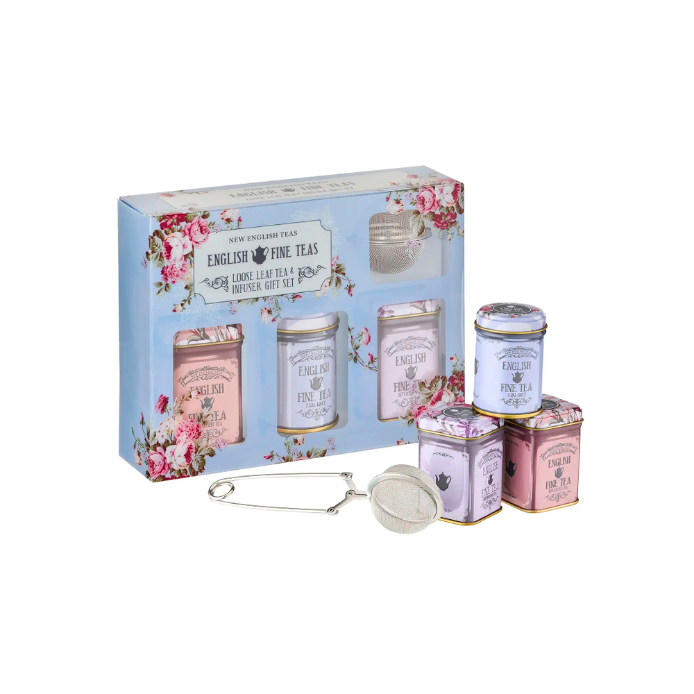 New English Teas Набор листового чая Vintage Floral, 3шт