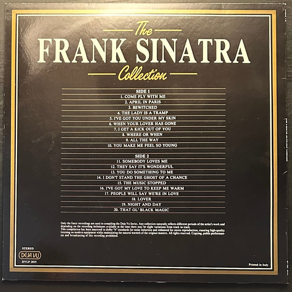 Frank Sinatra ‎– The Frank Sinatra Collection (Италия 1984г.)