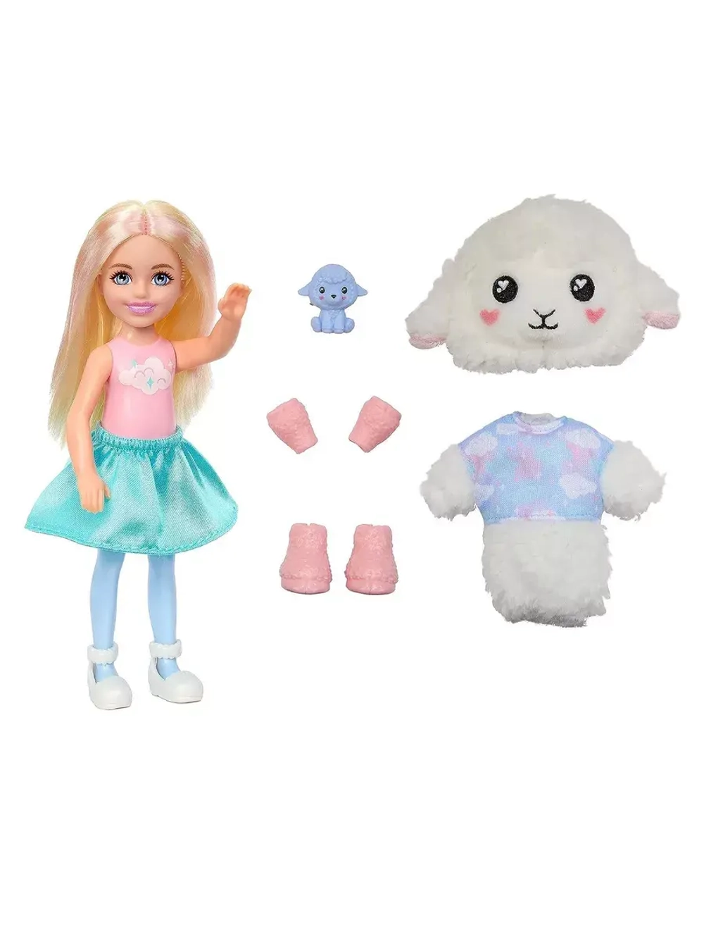 Кукла Барби Cutie Reveal Mini Ягненок HKR18 челси