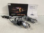 Светодиодные (H4, белый и желтый) лампы Lenses AHL H4 6000lm 30W, линзы (AK82, серебристая) 0.6 кг 20х14х6