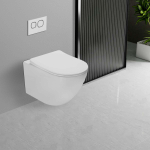 Унитаз подвесной Globo VT1-14T Tornado, цвет белый, ультратонкое soft-close сиденье