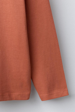 ZARA БАЗОВАЯ ФУТБОЛКА, ЛОСОСЕВЫЙ