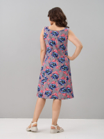 Платье П-012/серый-голубойпион