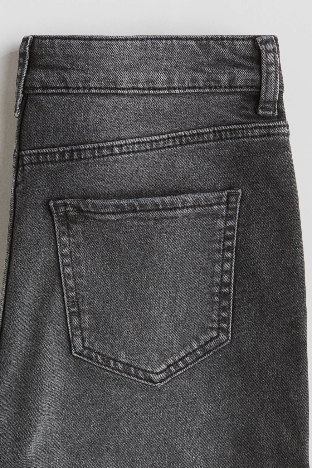 H&M Джинсы Baggy Fit Bootcut, черный