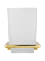 Стакан для зубных щеток с держателем WONZON & WOGHAND ECLIPSE, Глянцевое золото (WW-9121-LG)