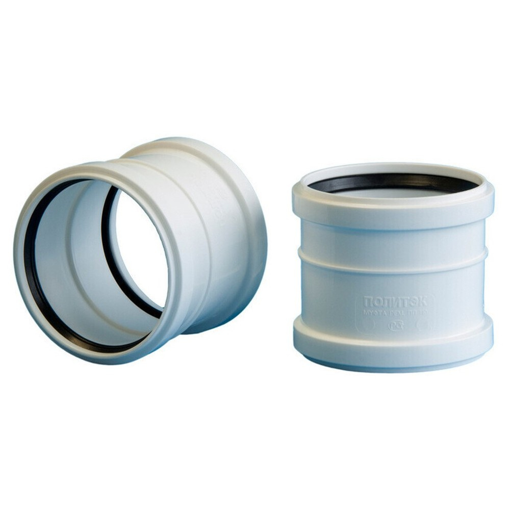 Муфта Политэк Пайп 50 двухраструбная для бесш. кан-и ПП (100)