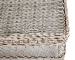 "Гранд Латте" стол журнальный из искусственного ротанга, цвет бежевый