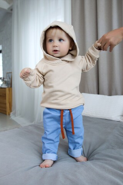 4515-12 Джинсы облегчённые (голубой)