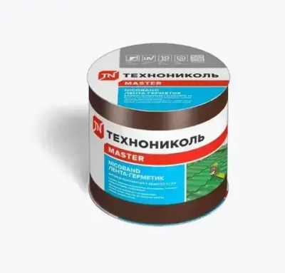 Лента герметик для кровли 10см х 3м коричневая, ТЕХНОНИКОЛЬ