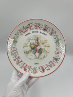 Тарелка Merry Christmas from Peter Rabbit Wedgwood 1993 год