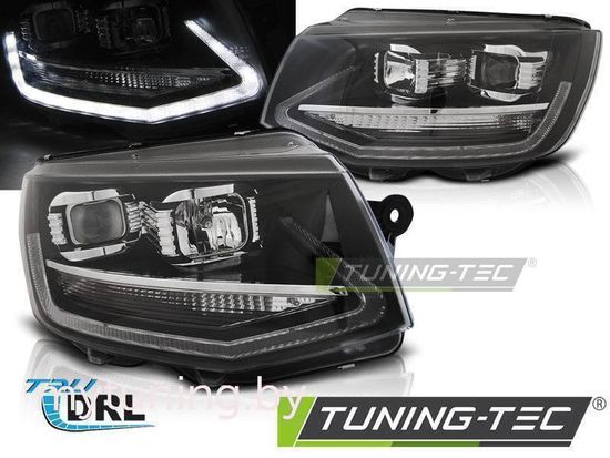 Передние фары BLACK LED TRU DRL для Volkswagen T6