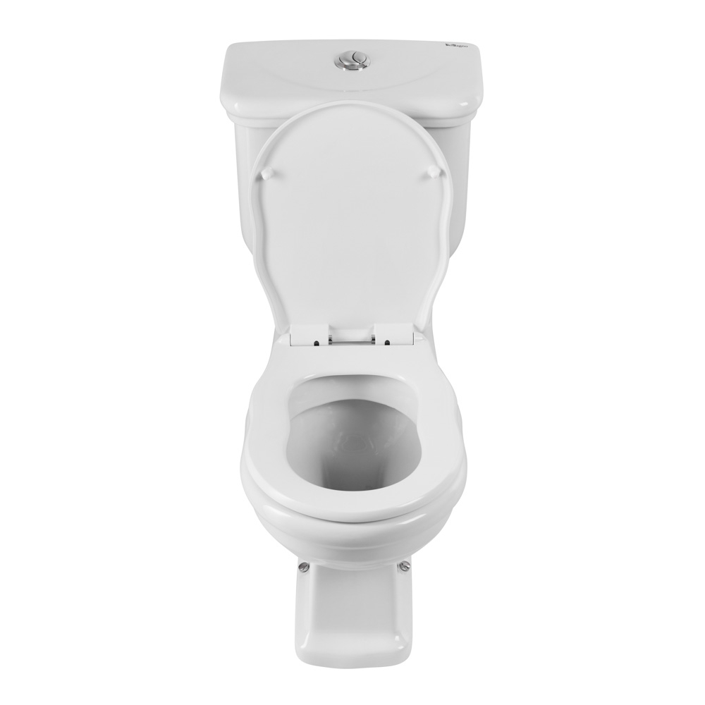 Унитаз компакт безободковый с сиденьем P-trap BelBagno BOHEME BB115CPR + BB115T