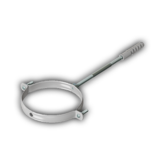 Крепление дымохода к стене D100 белое металлическое