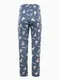 Брюки женские с принтом, цвет голубой, размер 46