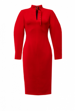 Платье футляр красное 18-02-20FW