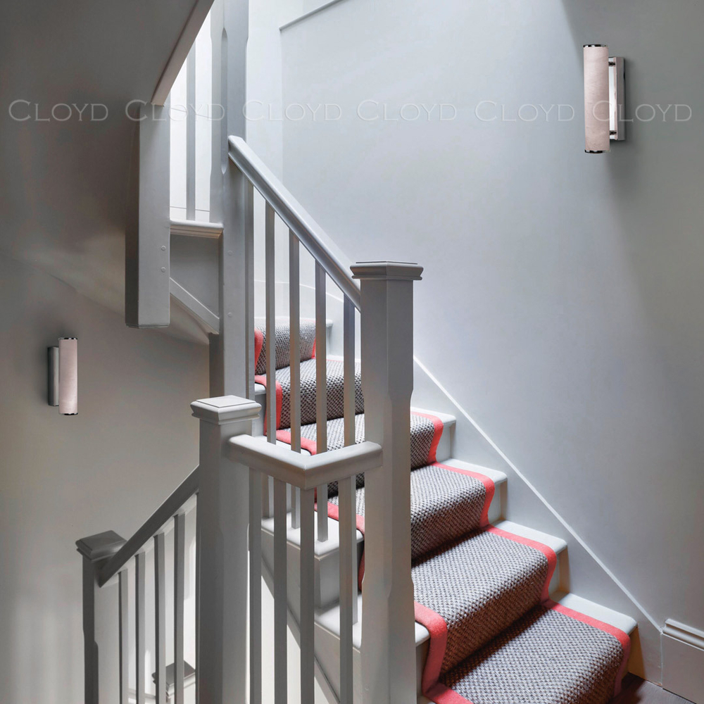 Бра Cloyd LERMONT-A W1 / выс. 30 см - алебастр - хром (арт.20207)