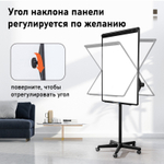 Доска-флипчарт DELI 75 x 106,7 см,  магнитно-маркерная, на роликах